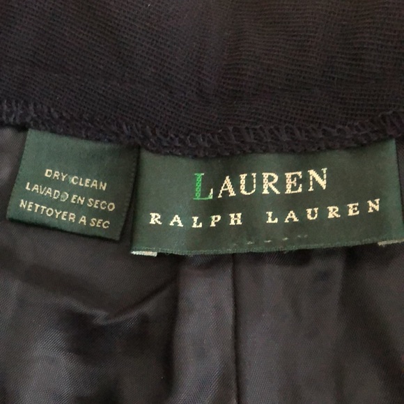 Sz 6 /8 Rare Lauren Ralph Lauren Vintage Y2K Padded Shoulder Blazer Suit - Picture 10 of 14